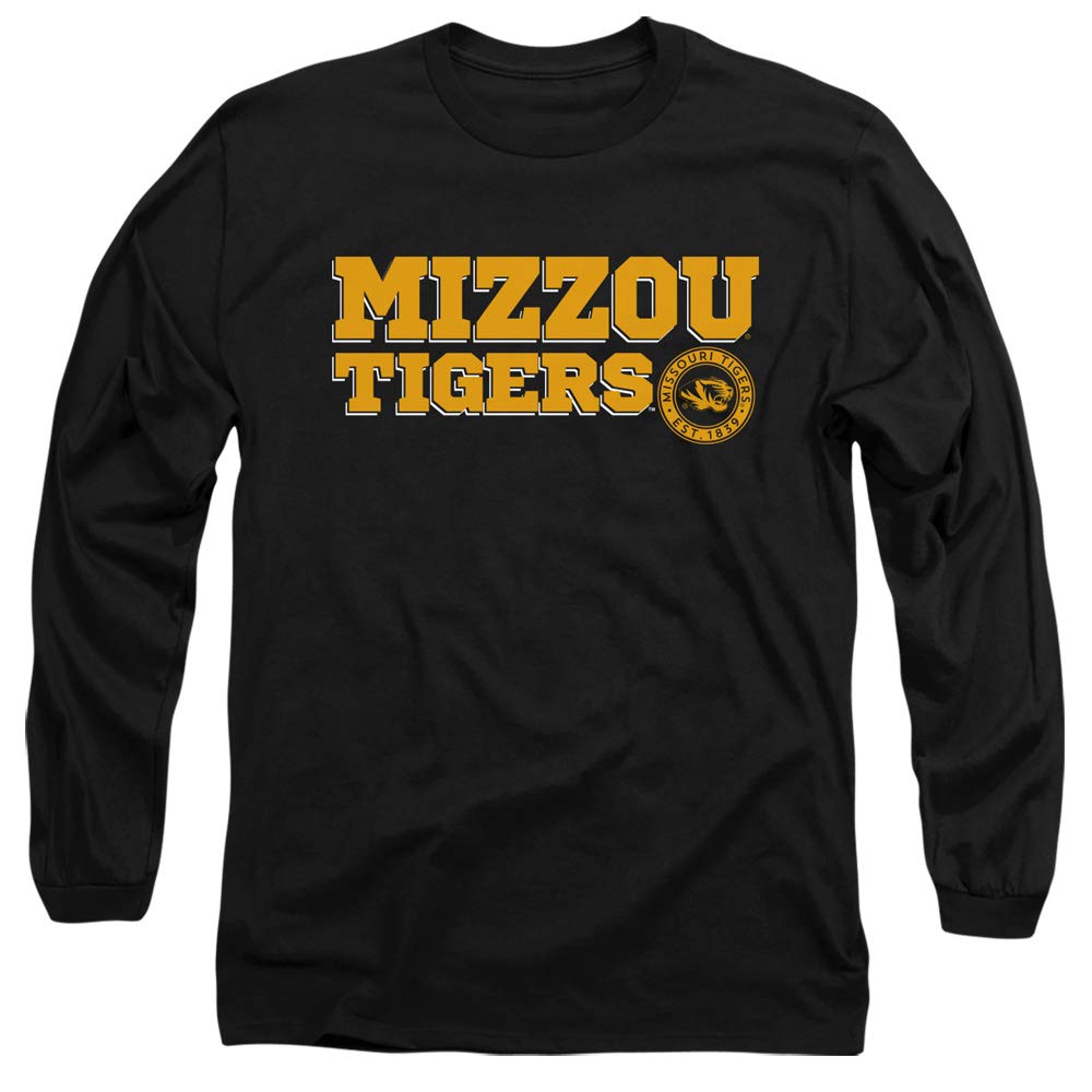 University of Missouri Official Block Text Unisex Adult Long-Sleeve T Shirt