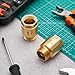 Zonon 2 Pcs 1 Inch Check Valve One Way Brass Non Return in Line Check Valve with Backflow Prevention NPT Male in FNPT out for Garden Hose Well Pumps Irrigation Systems Chemical Industry