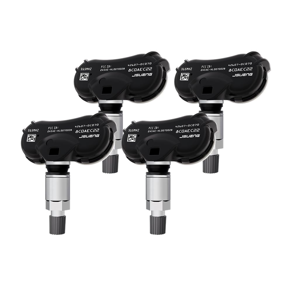 426070C060 TPMS Sensor fit for 08-17 Toyota Sequoia, 06-20 Toyota Sienna, 06-17 Toyota Tundra, Tire Pressure Monitoring System Sensor Replaces 4260708010 426070C050 426070C080 315Mhz 4-Pack