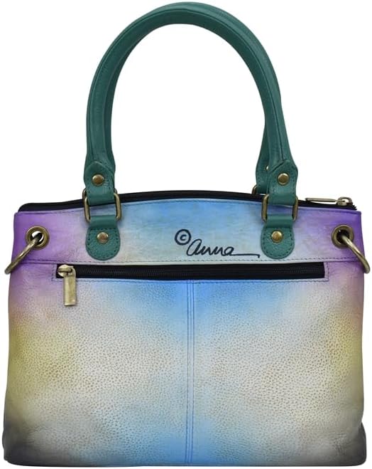 Anna by Anuschka Women's Original Genuine Leather Hand-Painted Small Satchel - Leather Handbag for Women | Original, Genuine Leather, Hand-Painted, for Women - Image 3
