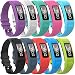 QGHXO Band for Garmin Vivofit 1 / Vivofit2, Soft Silicone Replacement Watch Band Strap for Garmin Vivofit 1 / Garmin Vivofit 2 Activity Tracker, Small, Large, Ten Colors (10PCS Bands, Small)