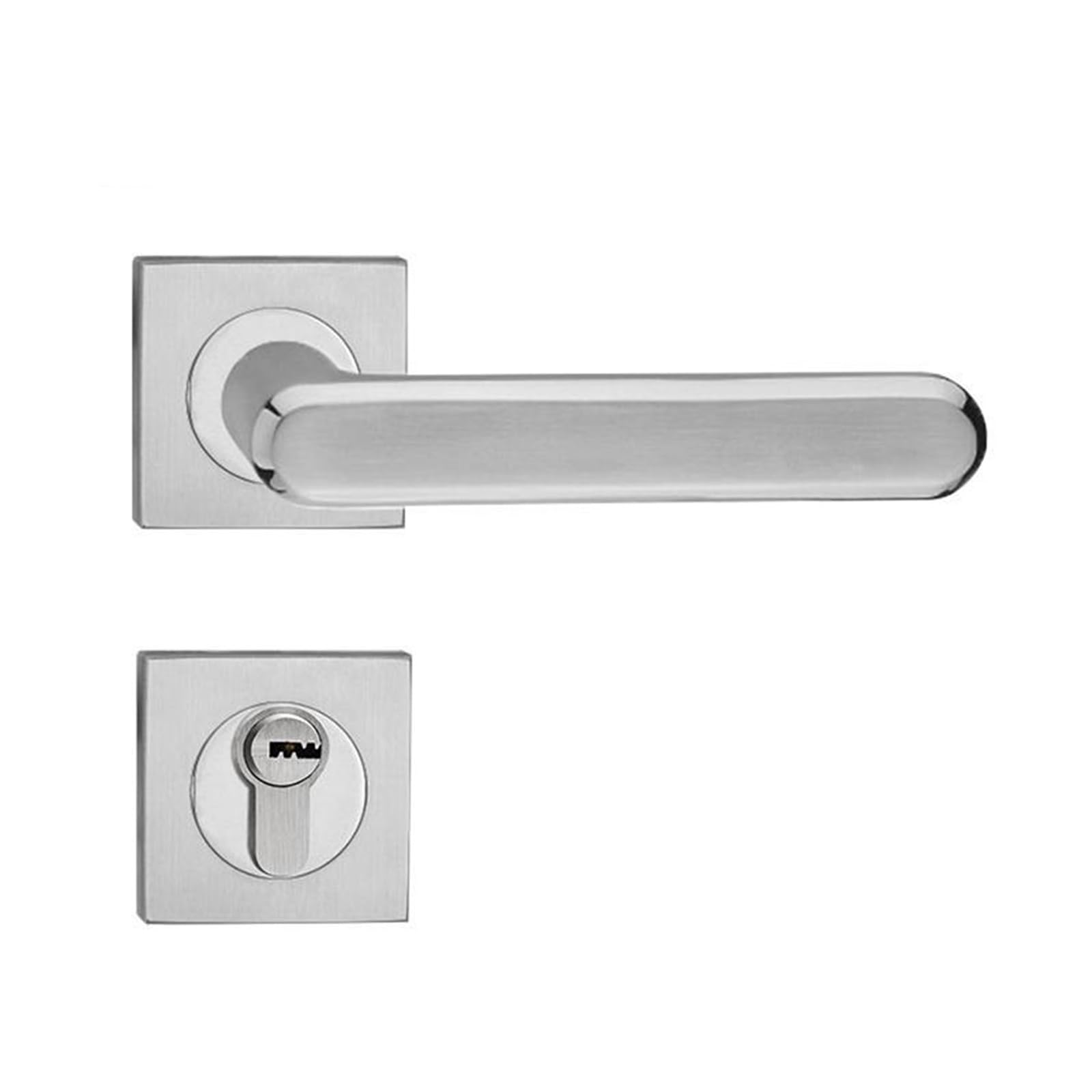 Vlalamno One Color Stainless Steel Split Lock Lever Handle Office 304 Square Cover