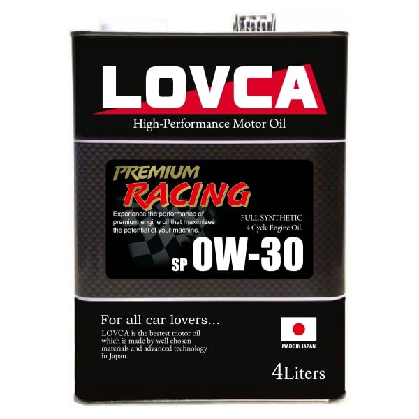 Amazon | LOVCA PREMIUM-RACING 0W-30 4L SP□特殊減摩技術  