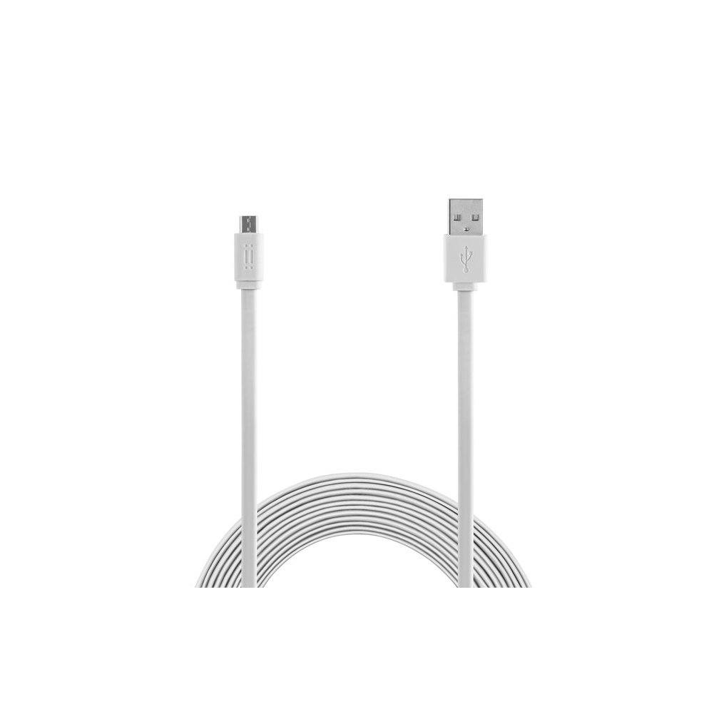 aiino italian ideas Aicmcrusbf-Wh Micro Usb To Cable 1.5 M Flat - White (Pack Of 1)