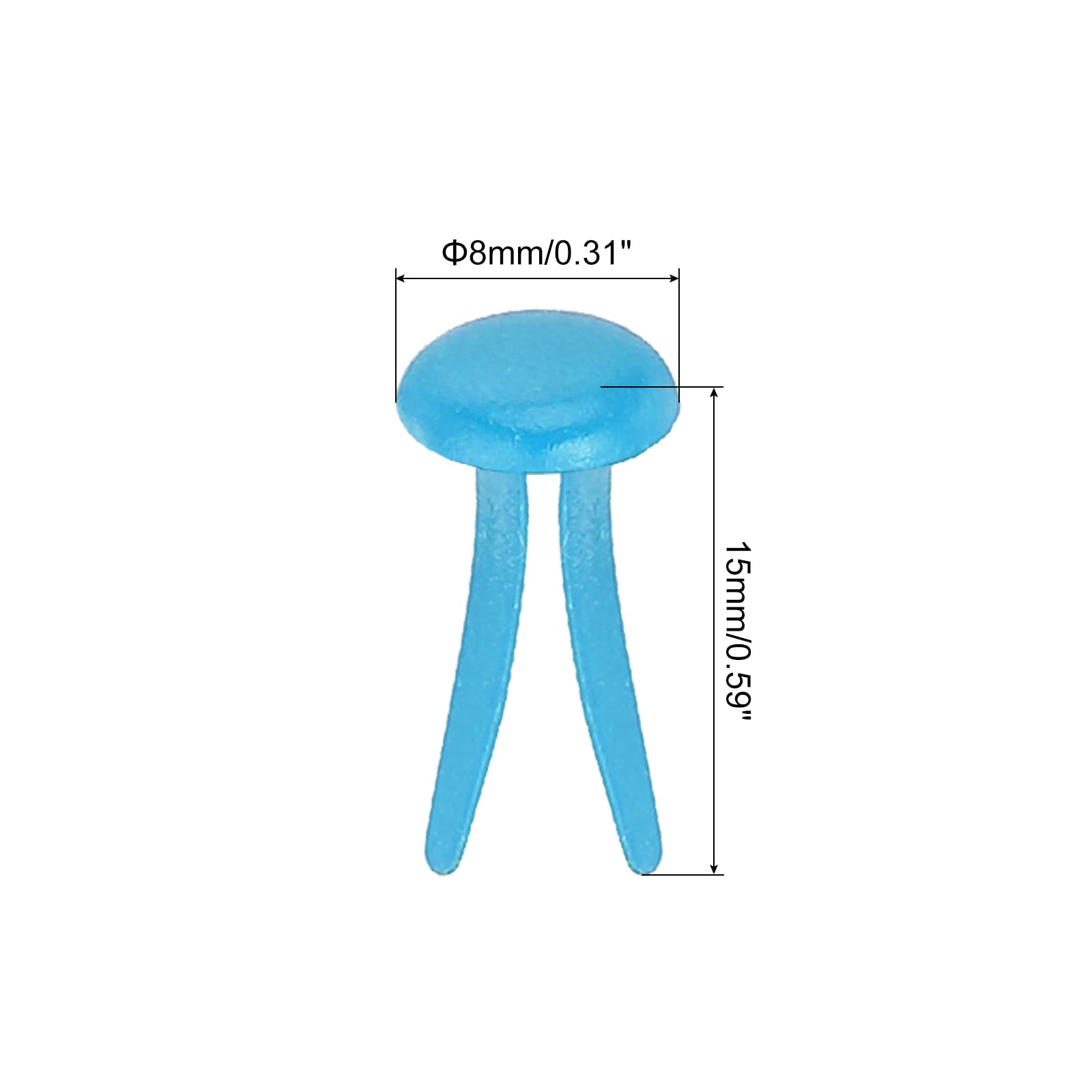 PATIKIL Lot De 100 Attaches En Laiton Pastel, Mini Attaches Parisiennes