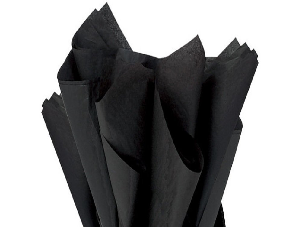 Mustbebonkers Black Tissue Wrapping Paper Sheets - 16Gms - Acid Free - 50X75 Cm (, 240)