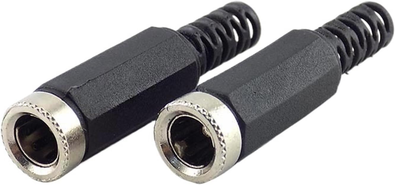 5/10pcs AC 5.5mm DC Female DC Male Jack Connectors Socket Adapter Adaptor 5.5mm 2.1mm Cable Wire for Terminals Power(10pcs DC Female)