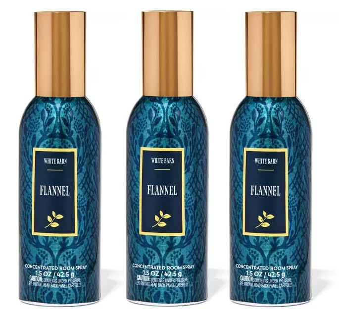 Flannel-Concentrated-Room-Spray-by-White-BarnBath-Body-Works-Pack-of-3 Flannel Concentrated Room Spray by White BarnBath Body Works Pack of 3