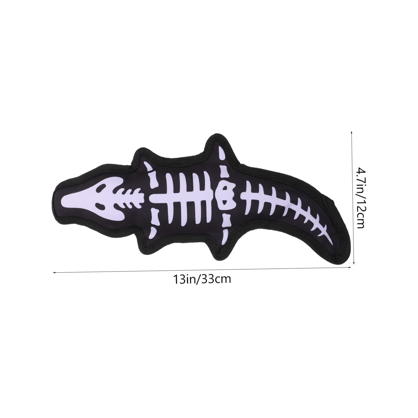 BESPORTBLE Jouet Couineur pour Chiens en Tissu Oxford Noir, Jouet Molaire Interactif pour Animaux de Compagnie, Soulagement de L'anxiété et Stimulation Vocale, pour Mâcher et Jouer
