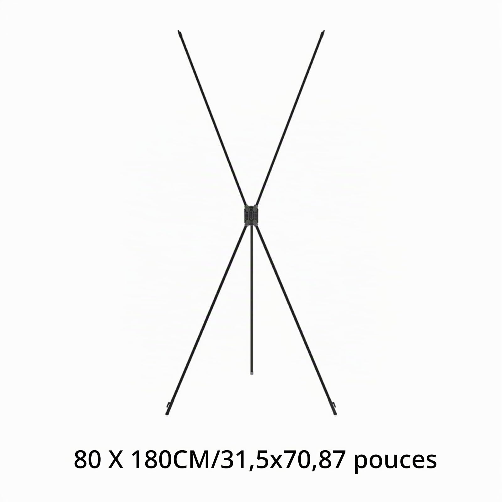 Amagogo Support pour panneau d'affichage, support pour enseigne, support pour bannière, présentoir pour présentations dans les festivals de cinéma, 80cmx180cm