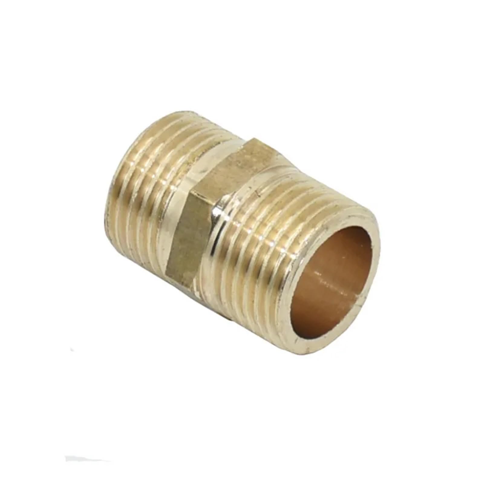 2pcs 1/2" 3/4" 1" Male Brass Threaded Connector Hose Repair 2-Way Hose Tap Fittings Garden Water Tap Connector(G3I4)