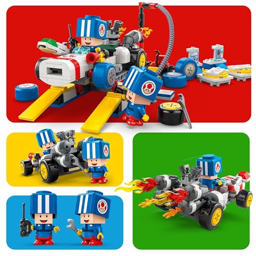 Image of LEGO Super Mario: Mario Kart - Toad's Garage, Nintendo Character Gift, Customizable Toy 72035