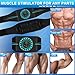 ABS Stimulator EMS Muscle Stimulator, 8 Modes & 20-Level Intensity Muscle Toner Stimulator, Toner Belt Abs Stimulator(3-in-1)