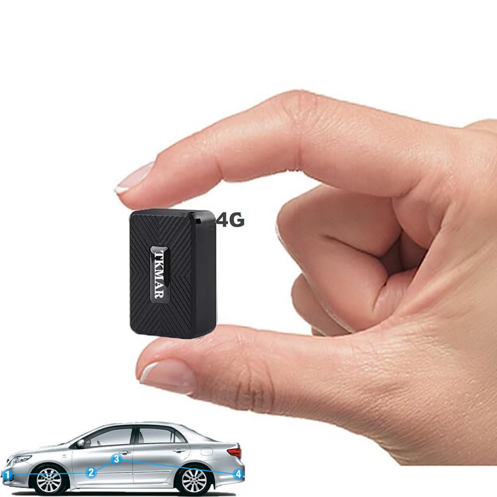 TKMARS Mini Traceur GPS Magnétique pour Voiture | Localisateur GPS sans Abonnement, Suivi en Temps Réel,Étanche IP66,pour Moto,Scooter, Animaux,Enfants, Sacs et Clés,4GTK913