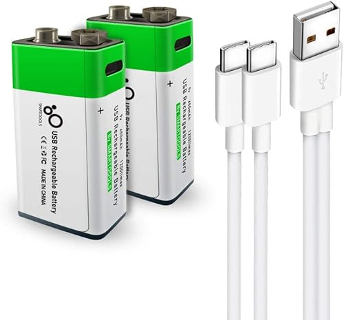 Miniatura 7 de 4 piezas de baterías AA, batería recargable AA USB/Type-C, alta capacidad 1.5V 1733mAh 2600mWh 1.5 horas de carga rápida, ciclos de hasta 1200x con
