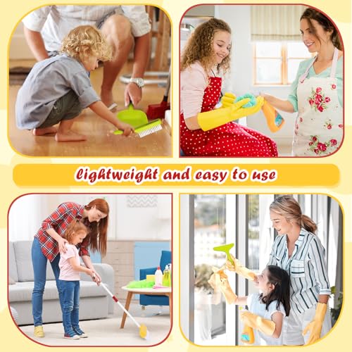 image for LIMIROLER Kids Cleaning Toy Set Toddlers Broom Dust Pan Set for Housek