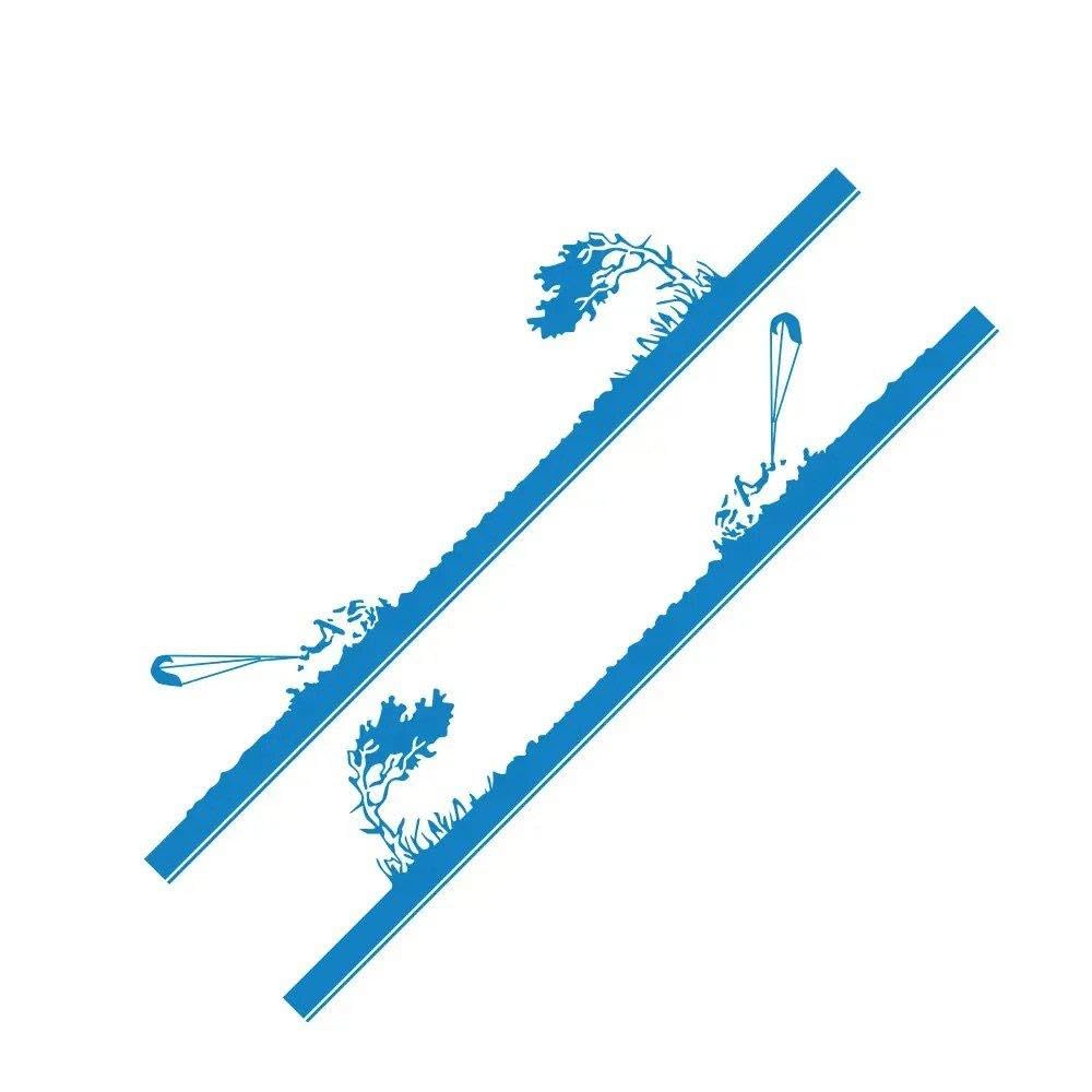 Dabhuoc Glossy Blue Car Stickers Accessories Camper Van Vinyl Decals(Glossy Blue)