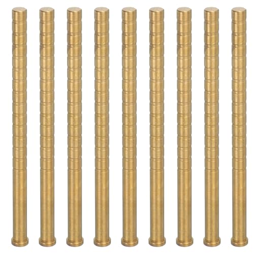 PATIKIL 350 Grain Archery Arrow Brass Insert, 9 Packs Insert Screw Copper Brass Arrow for .244/6.2mm Carbon Arrows