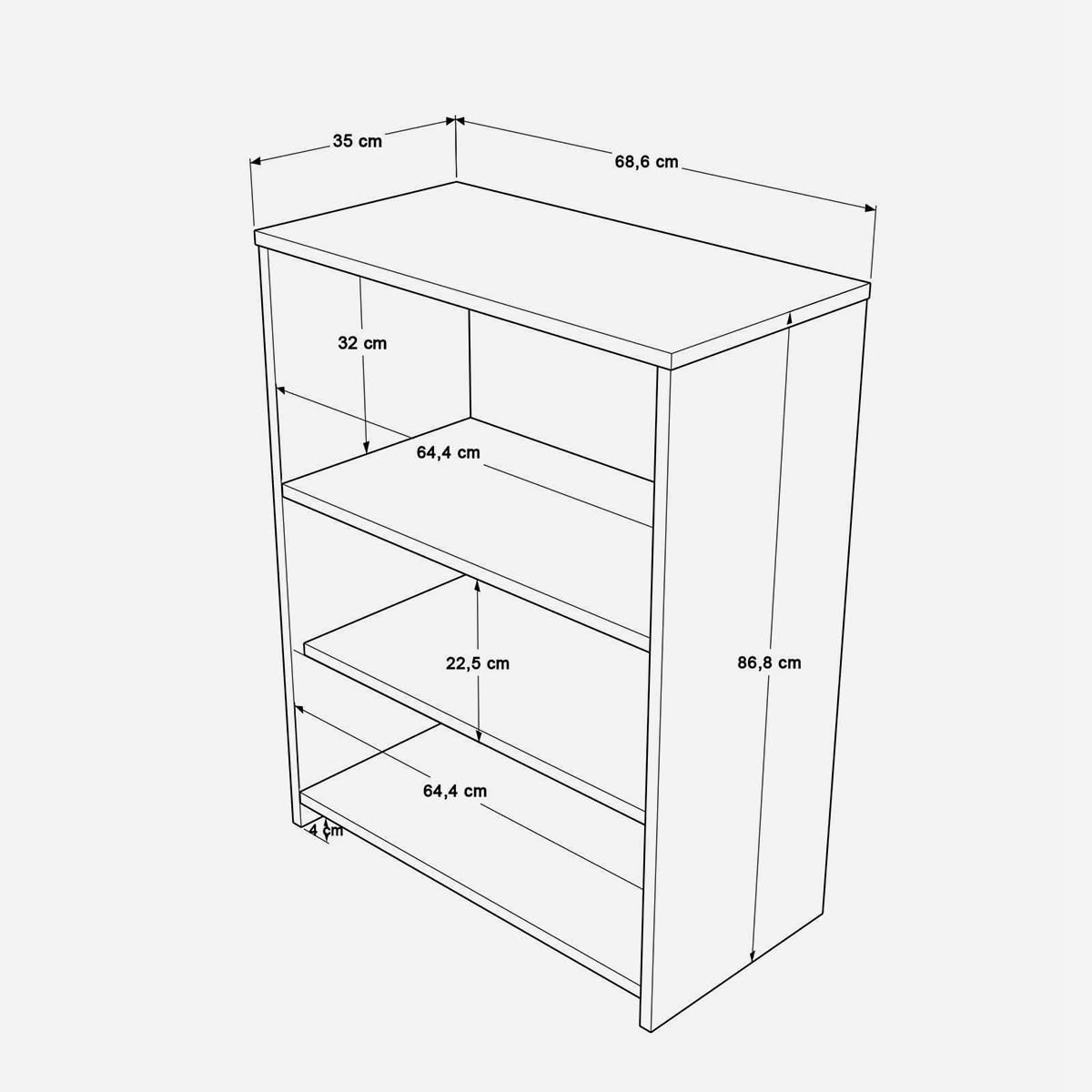 Produce Shop Meuble garde-manger de cuisine avec compartiment micro-ondes Dorex