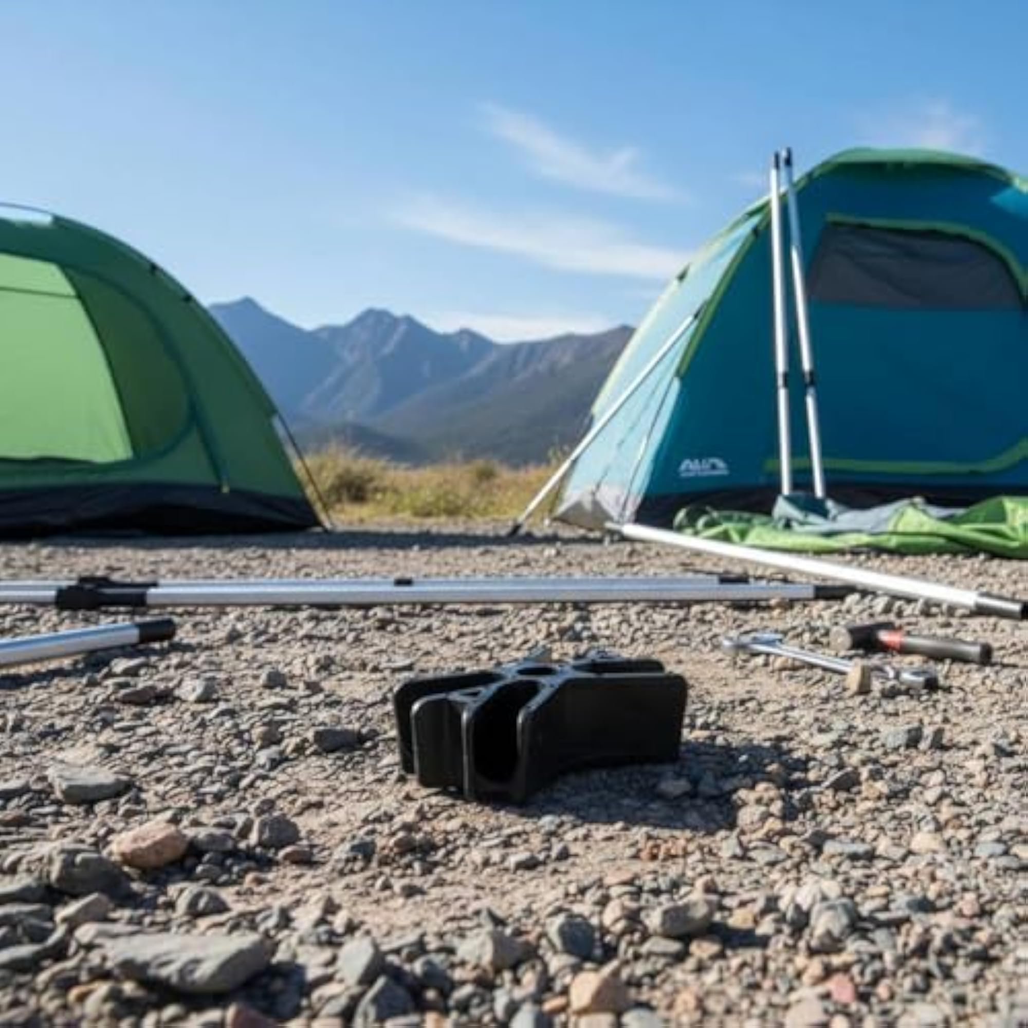 Oval Tube Connector Base for Camping Wagon Repair Kit, Heavy-Duty