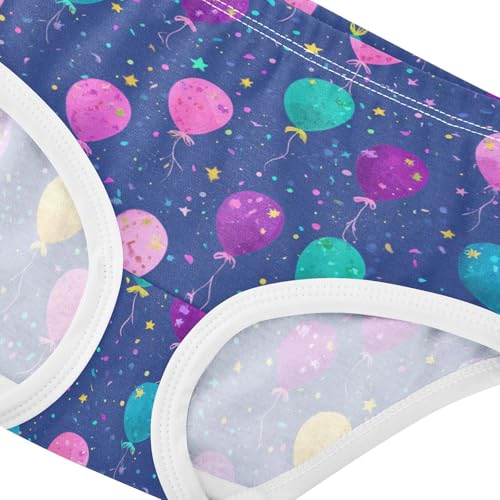 Wusikd Colorful Balloons Girls' Underwear Cotton Girls Briefs Soft Toddler Underwear 2T4