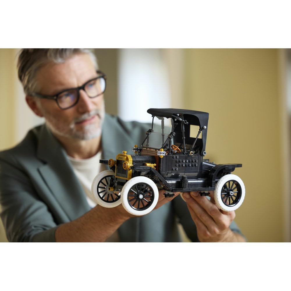 LEGO Icons Ford Model T 11376 | Model samochodu, zestaw konstrukcyjny dla dorosłych, prezent dla fana motoryzacji, dla mężczyzn i kobiet, 1060 elementów
