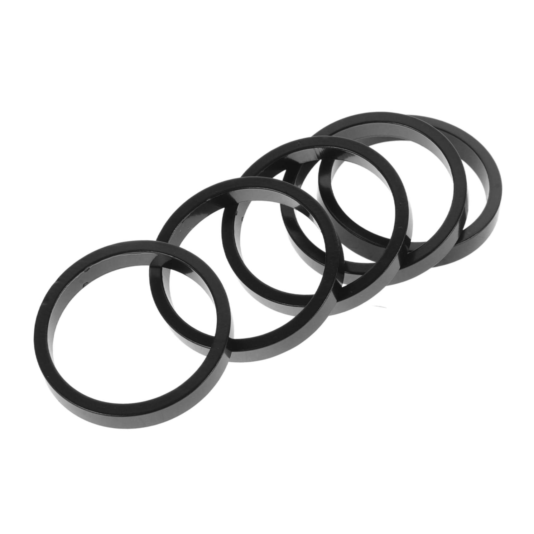 JOINPAYA 5pcs Aluminum Alloy Bike Stem Headset Spacer Lightweight and Stylish Mountain Bike Riser Spacers for Enhanced Performance and Modern Design