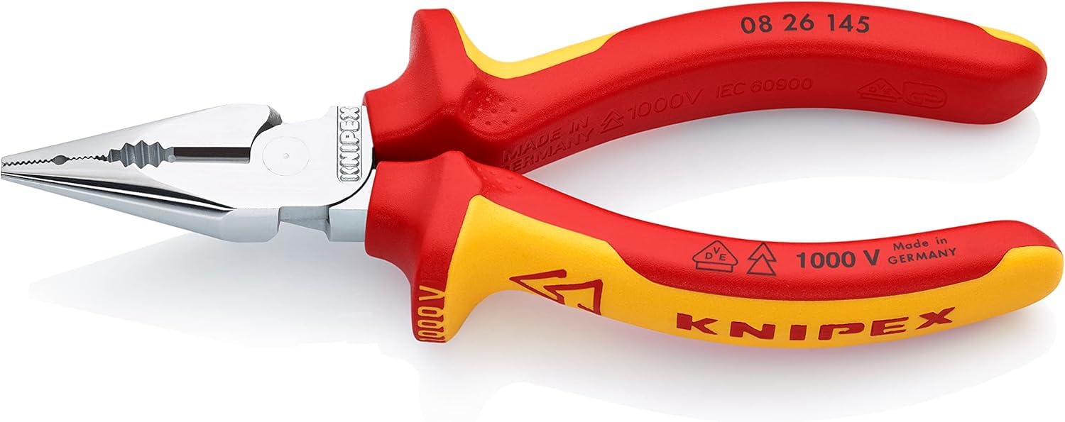 Knipex 5.7" (145Mm) Vde Insulated Needle-Nose Combination Pliers