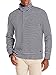 Nautica Men's 1/4 Zip Striped Mock Neck Sweater with Placket