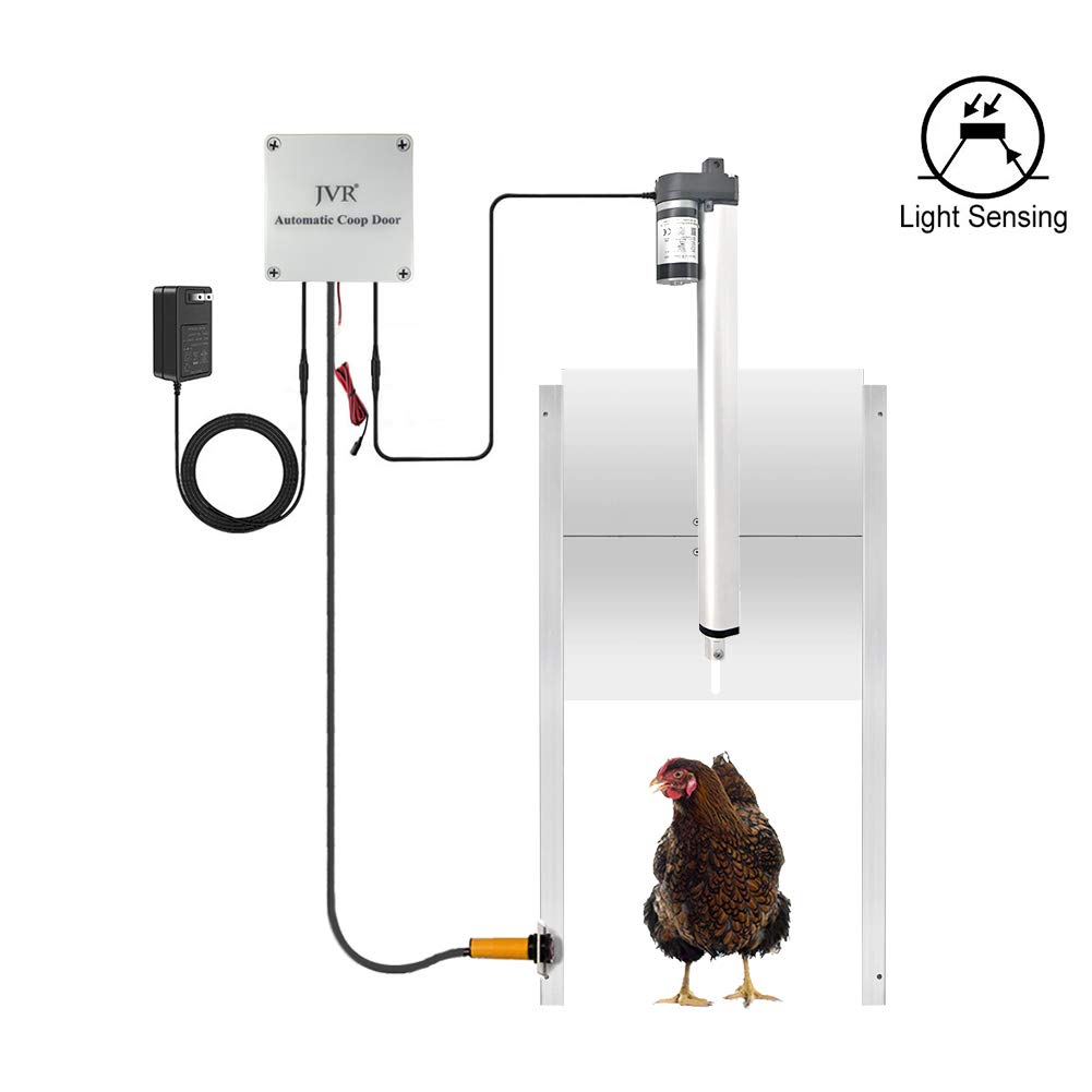 JVR Chicken Coop Door Automatic Opener Kit with Safety Mechanism