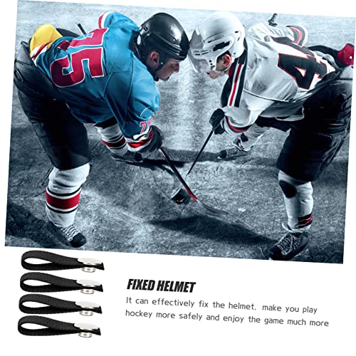 INOOMP 20 peças componentes desportivos hóquei desporto alças de queixo capacete elasticidade hóquei