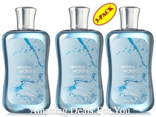 Bath & Body Works Dancing Waters Shower Gel 10 Oz Set of Three