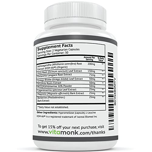 Cortitrax Bio-Enhanced Natural Cortisol Blocker - Doctor Formulated Cortisol Manager, Cortisol Support & Cortisol Reducer (Already Within Normal Ranges)- 60 Capsule Cortisol Supplement #TOP7