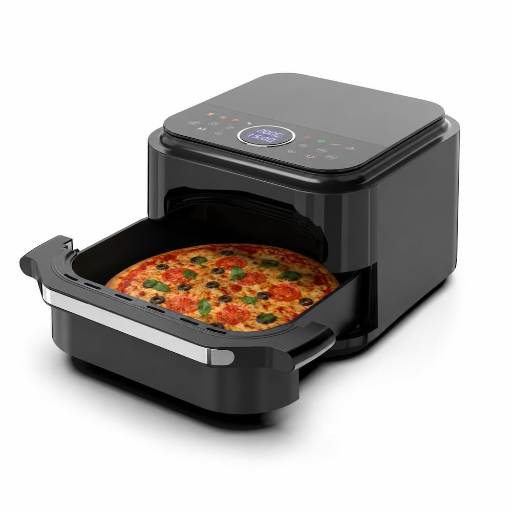 Friteuse à air chaud Air fryer XXL 5,5L 2000W Noir SH-AFP23