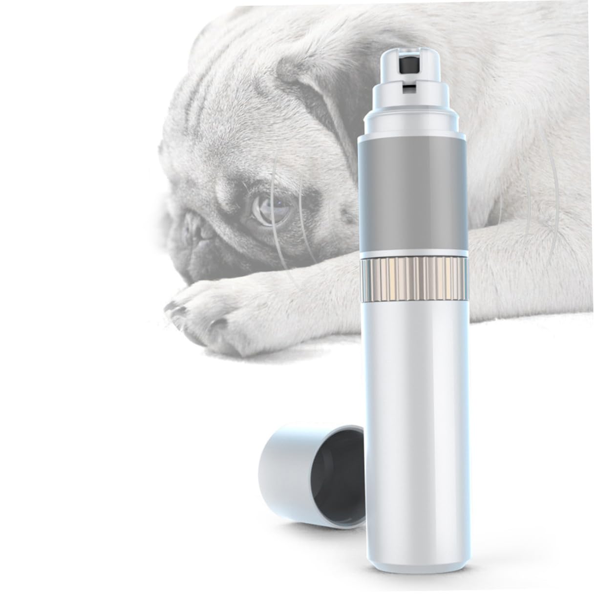 INOOMP Elektrische Nagelschleifzange Für Haustiere Tragbar Geräuschlos Mit Silikongriff Für Katzen Hunde Krallenschneider Nagelpflege