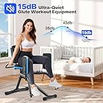 Hip Abductor Machine for Home Gym, 6-Level Thigh Exercise Equipment w/ Bonus Resistance Band | Compact Plush Padding Glute Machine, Booty Builder & Thigh Toner for Women Men - Image 4