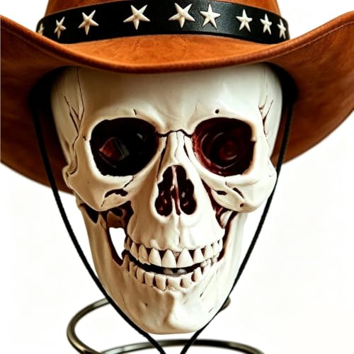 Encaje de árbol de Halloween 3D de calavera gótica para adorno espeluznante interior y exterior 8