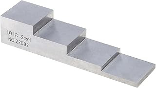 4 Step Ultrasonic Calibration Block 1018 Steel Applicable Ultrasonic Thickness Gauge Thickness 0.100/0.200/0.400/0.600 Calibration Blocks For Calipers Inches Set Ultrasonic Thickness Gauge 4 Step