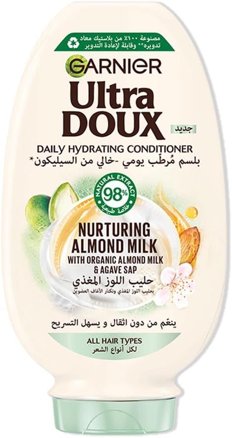 Garnier Ultra Doux Almond Milk Hydrating Conditioner, 360 ml