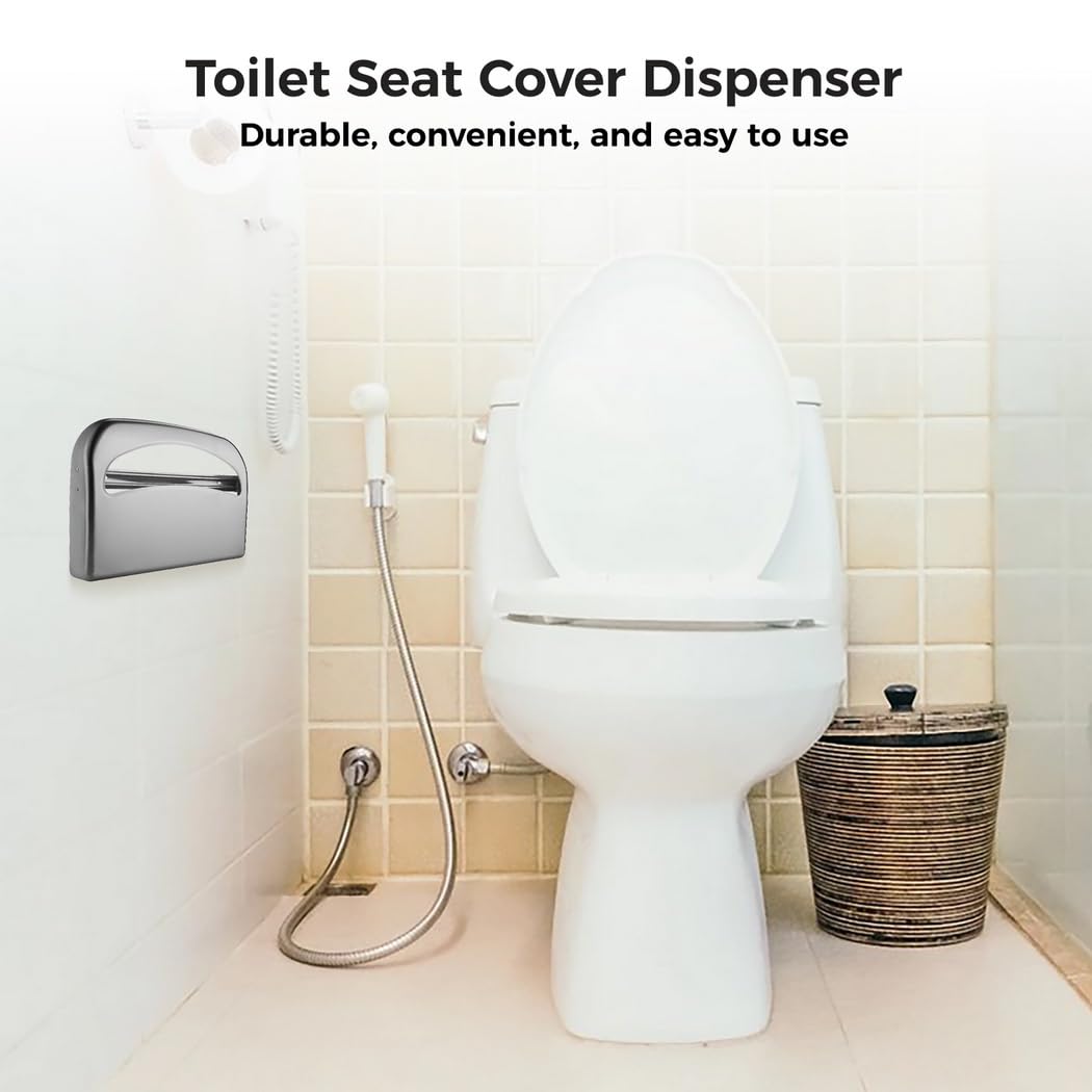 Distributeur mural en acier inoxydable pour abattant WC