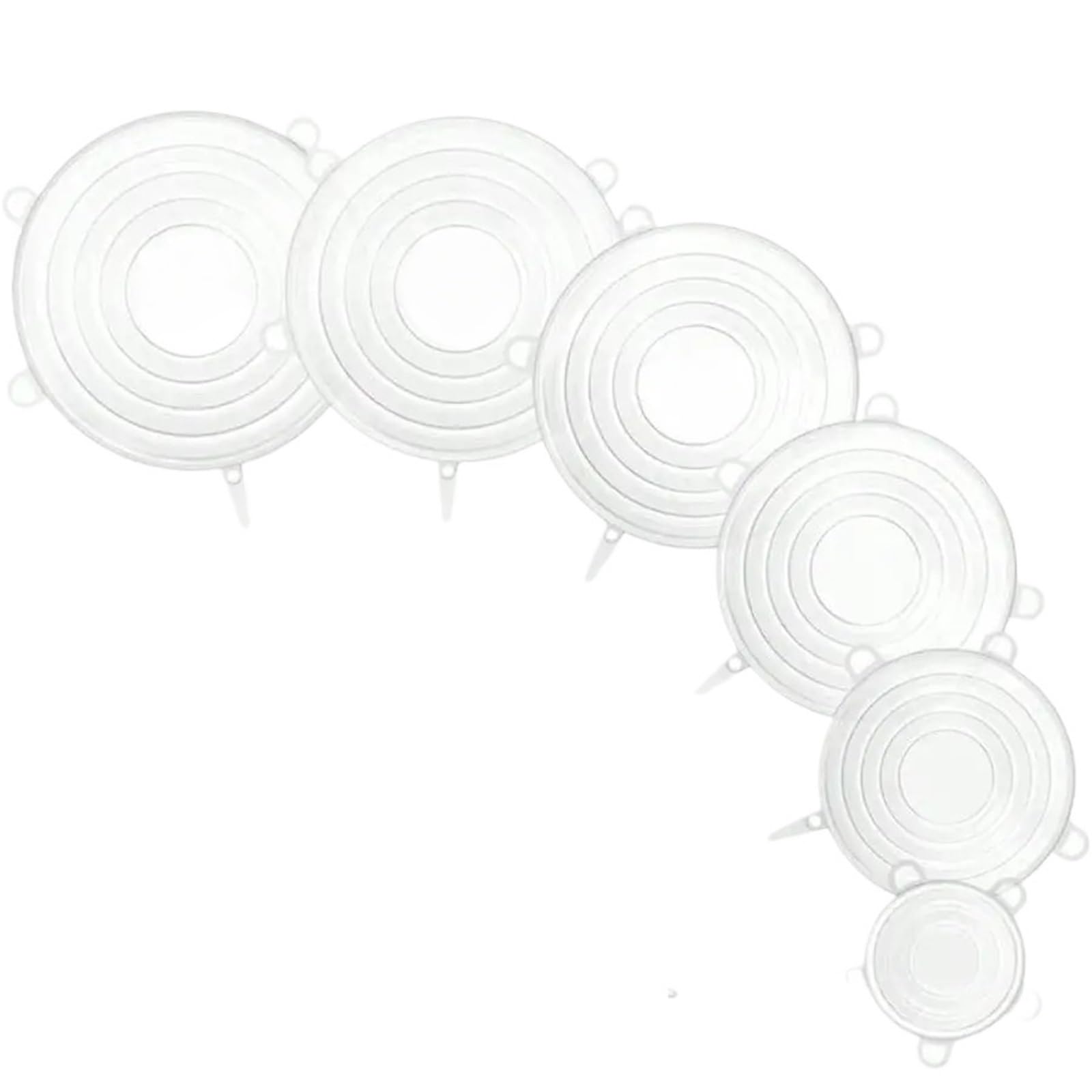 3Sets Silicone Stretch Covers - Reusable Universal Seal Lids, For Bowls, Plates & Leftovers for Bowls Jars