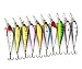 LENPABY 10PCS 3D Minnow SDiver Fishing Lure with Treble Hook Life-like Swimbait Lure for Bass Trout Walleye Redfish 10.5CM/9.5G