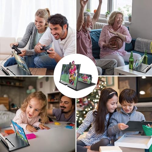 Lupa 3D para móvil con pantalla HD plegable de 18 pulgadas antifatiga 6