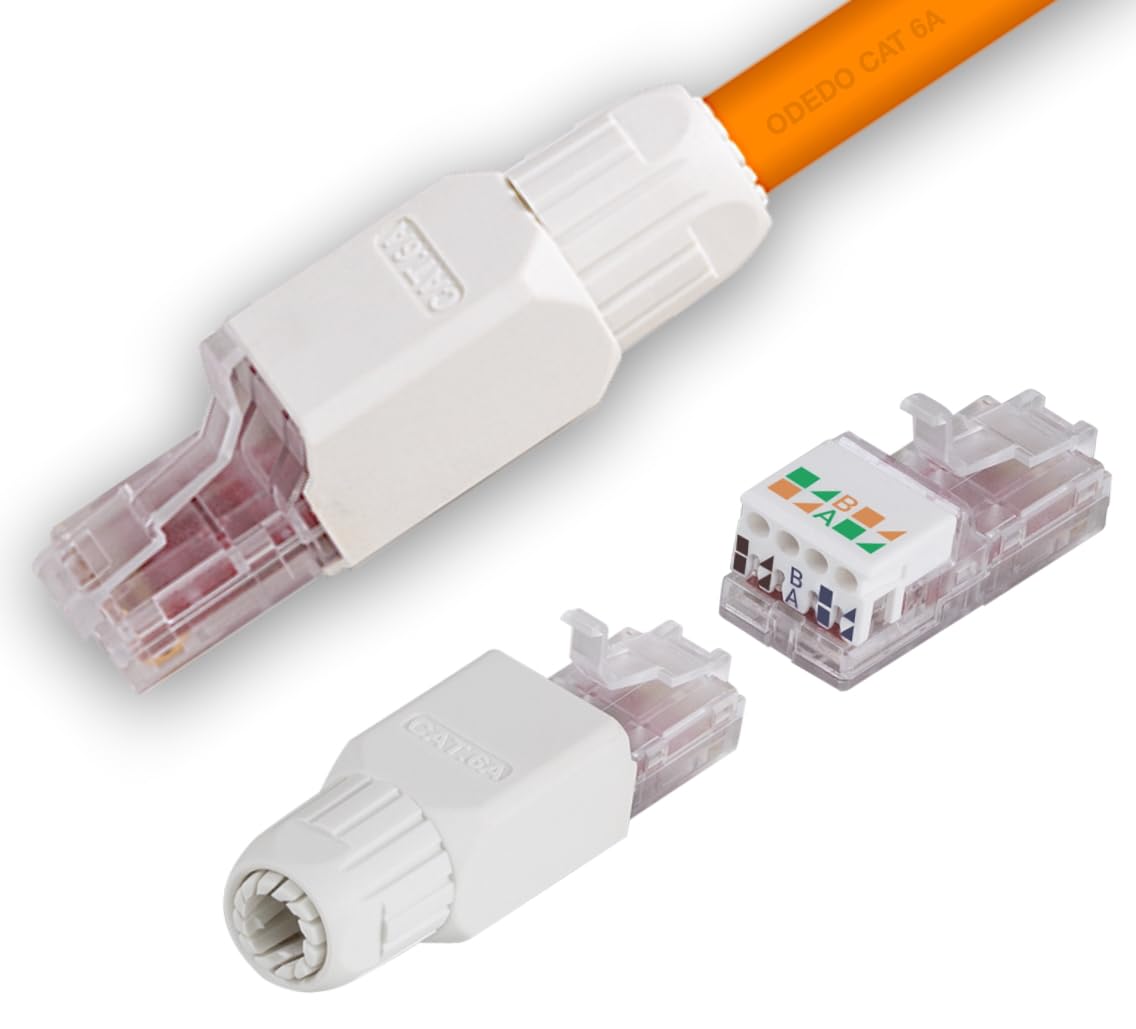 Lot De 4 Fiches Rj45, Fiche Cat7, Fiche Réseau Cat6A, Montage Sur Le