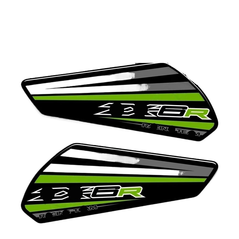 Motorbike Tank Protector Motorcycle Protection Tank Pad Gas Fuel Oil Kit Knee Fish Bone Decals for for Ni&nja ZX6R ZX 6R ZX-6R Stickers