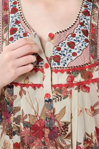 Image of Soulemo Women Premium Rayon Printed Nighty 1794