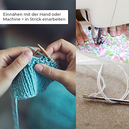 Hochzeit DIY Knisterfolie zum Einnähen 6 Blatt DIN A4, waschbar und vielseitige Näh-Anwendung - Knistertuch mit mega Knister Effekt - Raschelpapier als Näh Zubehör und Häkelzubehör