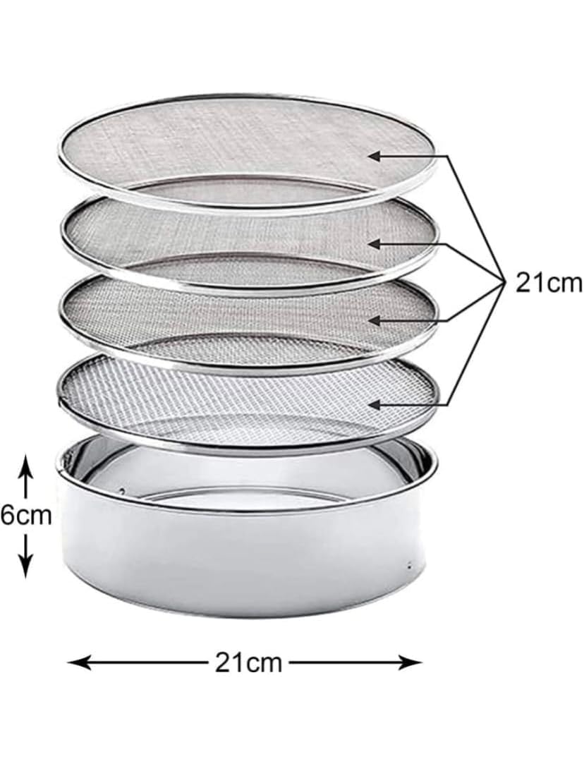 4-in-1 Atta Chalni - Stainless Steel Sieve & Scoop -2 4-in-1 Atta Chalni - Stainless Steel Sieve & Scoop -2