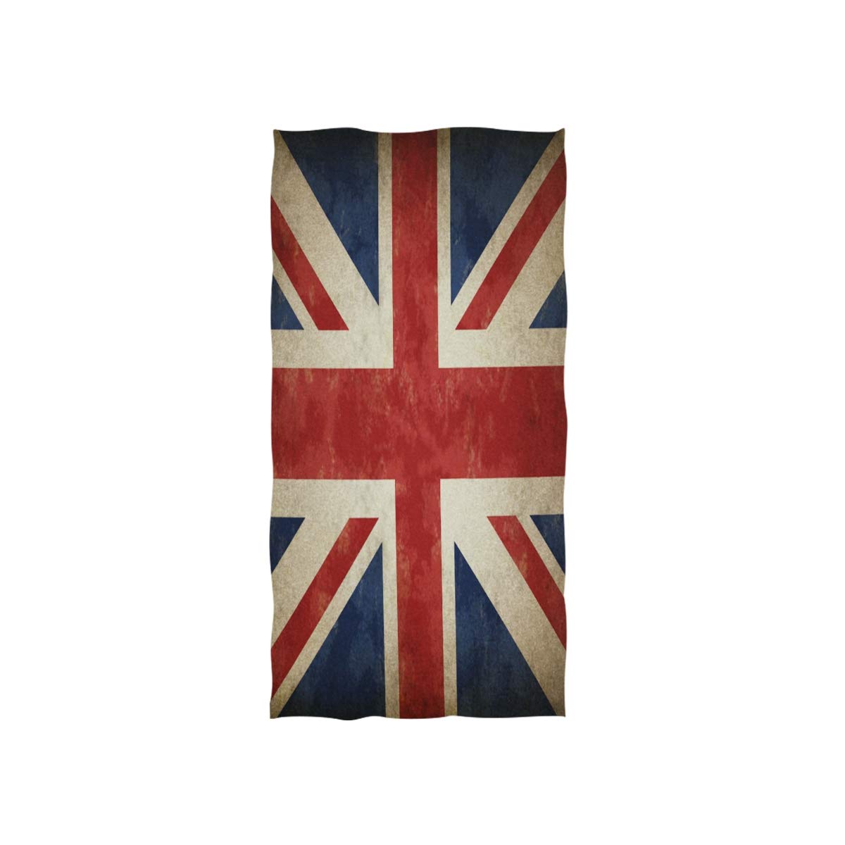 Linomo Girls Multicolor Hand Towel Vintage Uk Flag Union Jack English England Towel Cotton Face Towel Dish Towel For Kids Boys Adult