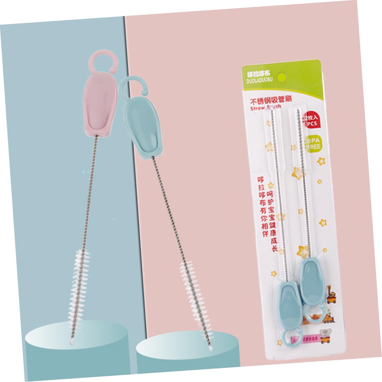 9sets Spazzole Per Pulizia Di Inossidabile Kit Da Design Ergonomico e Resistente Alla Corrosione Per Bottiglie e Riutilizzabili Misti